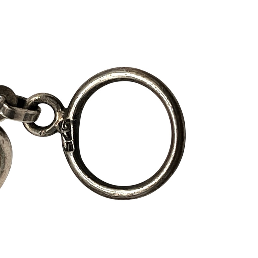 Vintage Sterling and Black Onyx Cabochon Bracelet - Picture 7 of 7